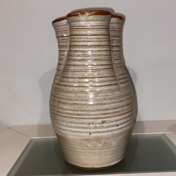 Glazed Hand Crafted Decorative Clay Pitcher and Cup Set-of 2 - Picture 6 of 16